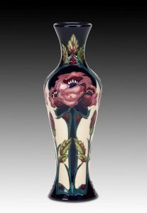 Moorcroft, Crimson Rambler vase