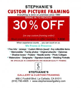 custom framing coupon