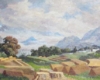 François Baboulet, Village des Pyrénées 17.5x10 in. , oil on canvas.No 20