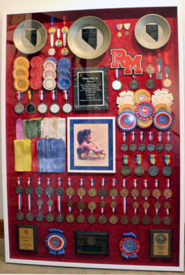 Shadow box for medal frames