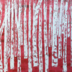 Kathrin Drorian, Forest, Acrylic on canvas 48x72 in.