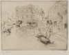 Edgar Chahine, Impressions D’Italie,    15.75x11.25 in. etching, signed Edgar Chahine by pencil lower left.